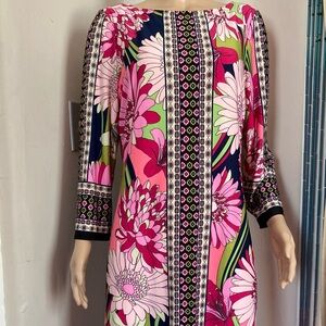 Vintage London Times Floral Dress Size 8